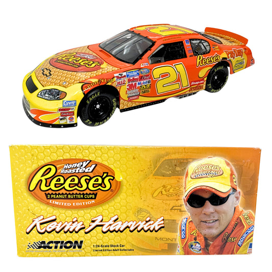 Action Nascar #21 Kevin Harvick Reese's Dealer Exclusive 2003 Chevy 1:24 Diecast