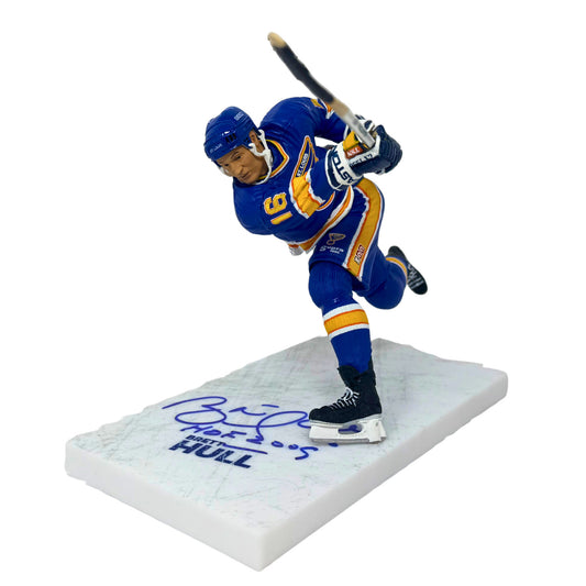 McFarlane NHL Brett Hull St. Louis Blues Figure Auto Signed