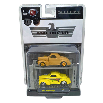 M2 Machines Auto Lift 1941 Willys Coupe 2-Pack CHASE 1:64 Diecast