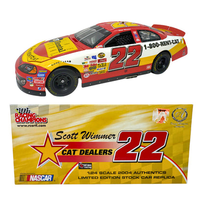 Racing Champions Nascar Scott Wimmer #22 Cat Dealers 1:24 Diecast