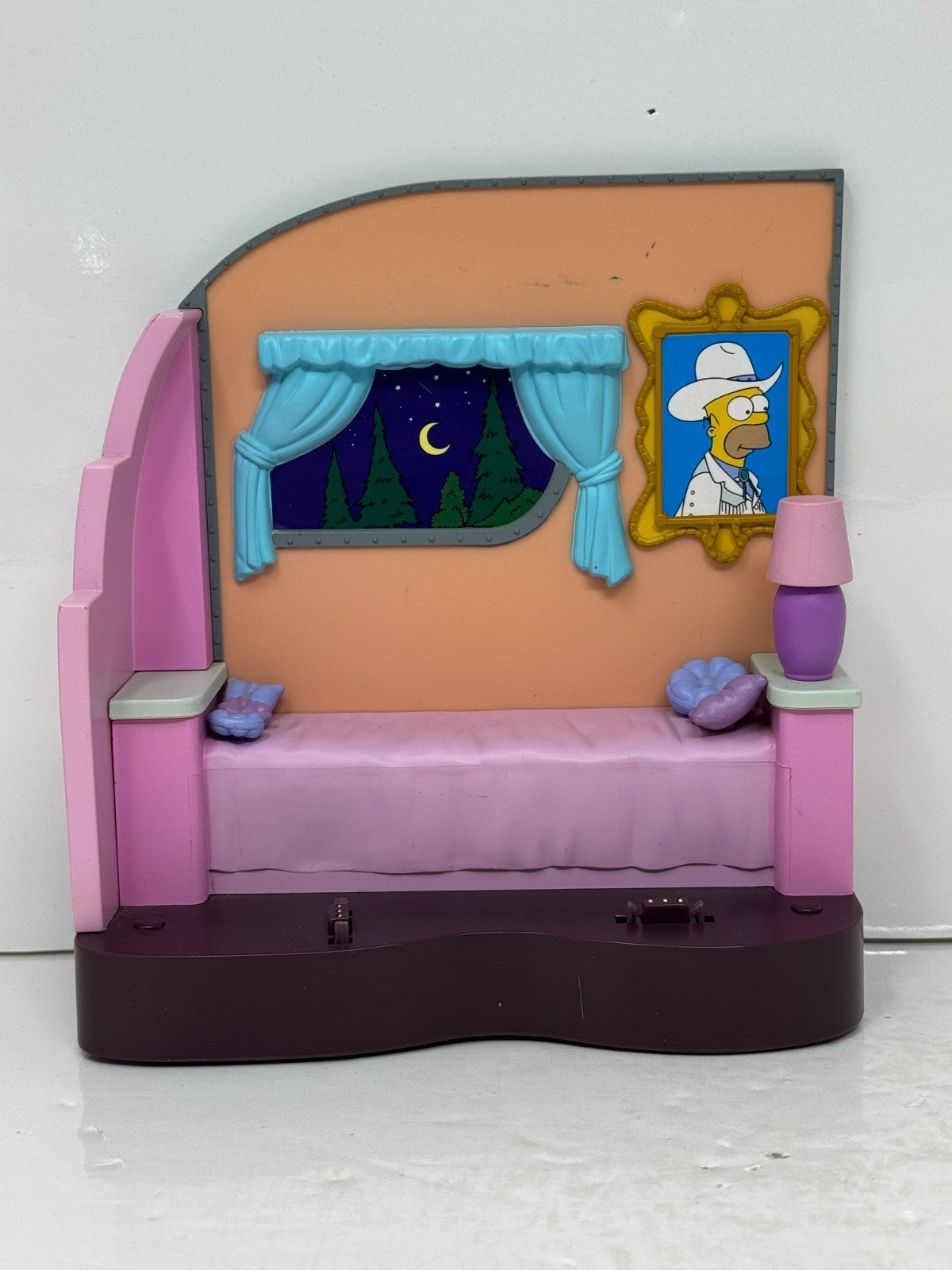 Simpsons World of Springfield Lurleen Lumpkin's Trailer Set Playmates Diorama