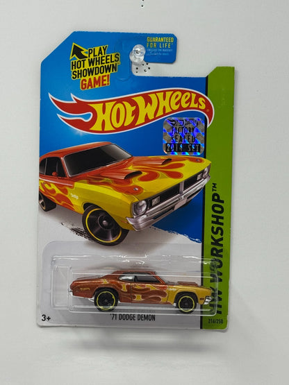 Hot Wheels Workshop 1971 Dodge Demon 1:64 Diecast Factory Sealed Brown