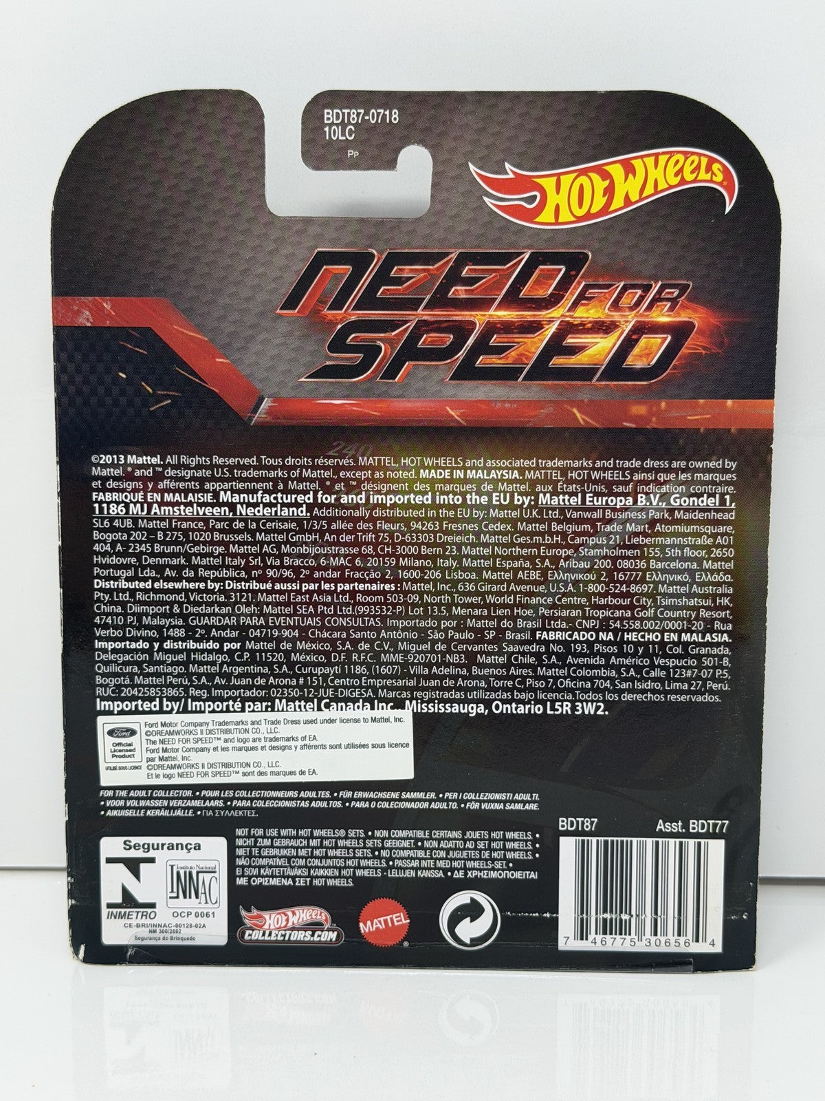 Hot Wheels Retro Entertainment Need for Speed 2014 Custom Mustang 1:64 Diecast