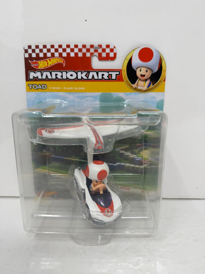 Hot Wheels Mario Kart Toad P-Wing + Plane Glider 1:64 Diecast