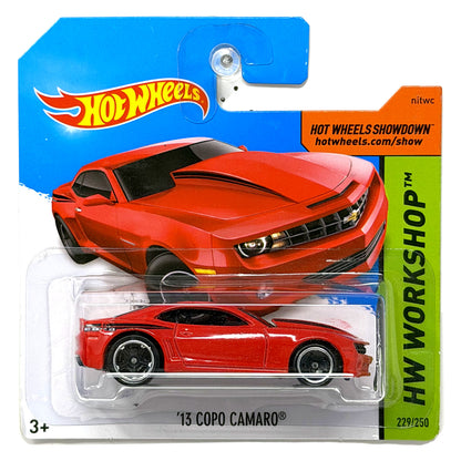 Hot Wheels HW Workshop 2013 COPO Camaro 1:64 Diecast Red Short Card