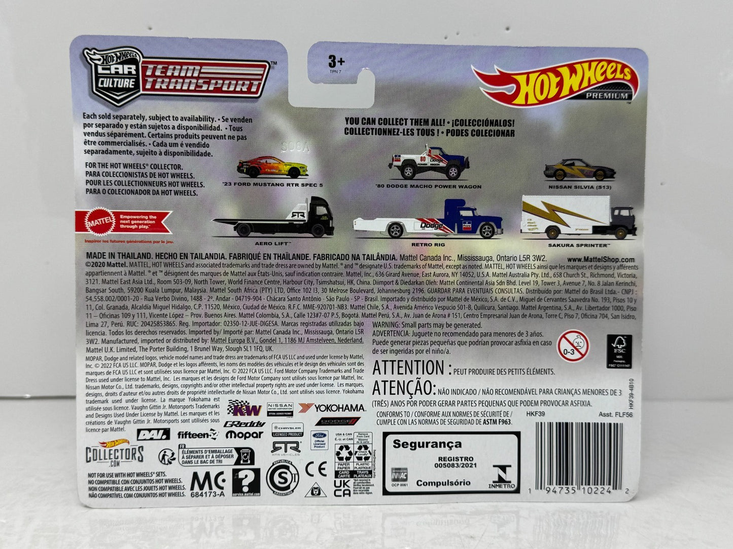 Hot Wheels Premium Team Transport #50 2023 Ford Mustang RTR Spec 5 1:64 Diecast