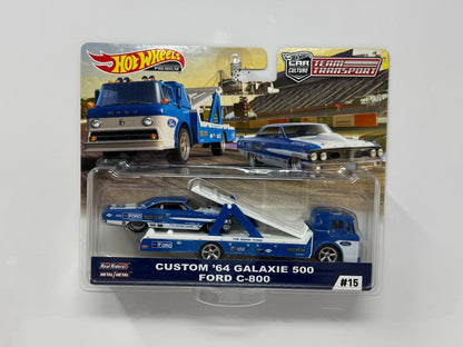 Hot Wheels Premium Team Transport #15 1964 Galaxie 500 Ford C-800 1:64 Diecast