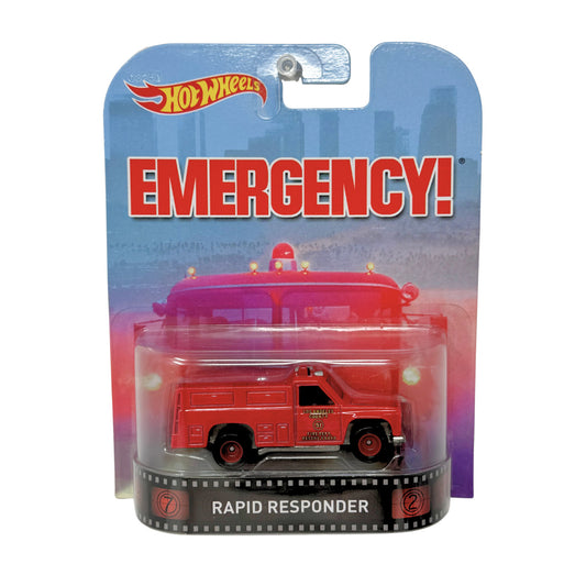 Hot Wheels Retro Entertainment Emergency! Rapid Responder 1:64 Diecast
