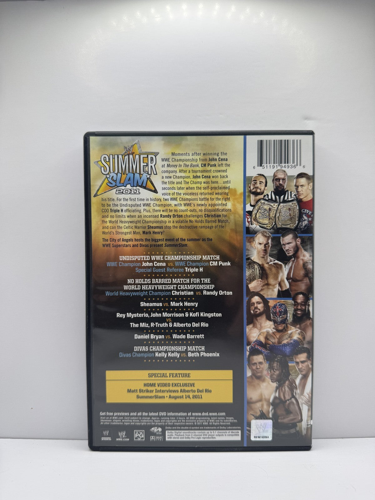 WWE SummerSlam 2011 (DVD) WWE Wrestling