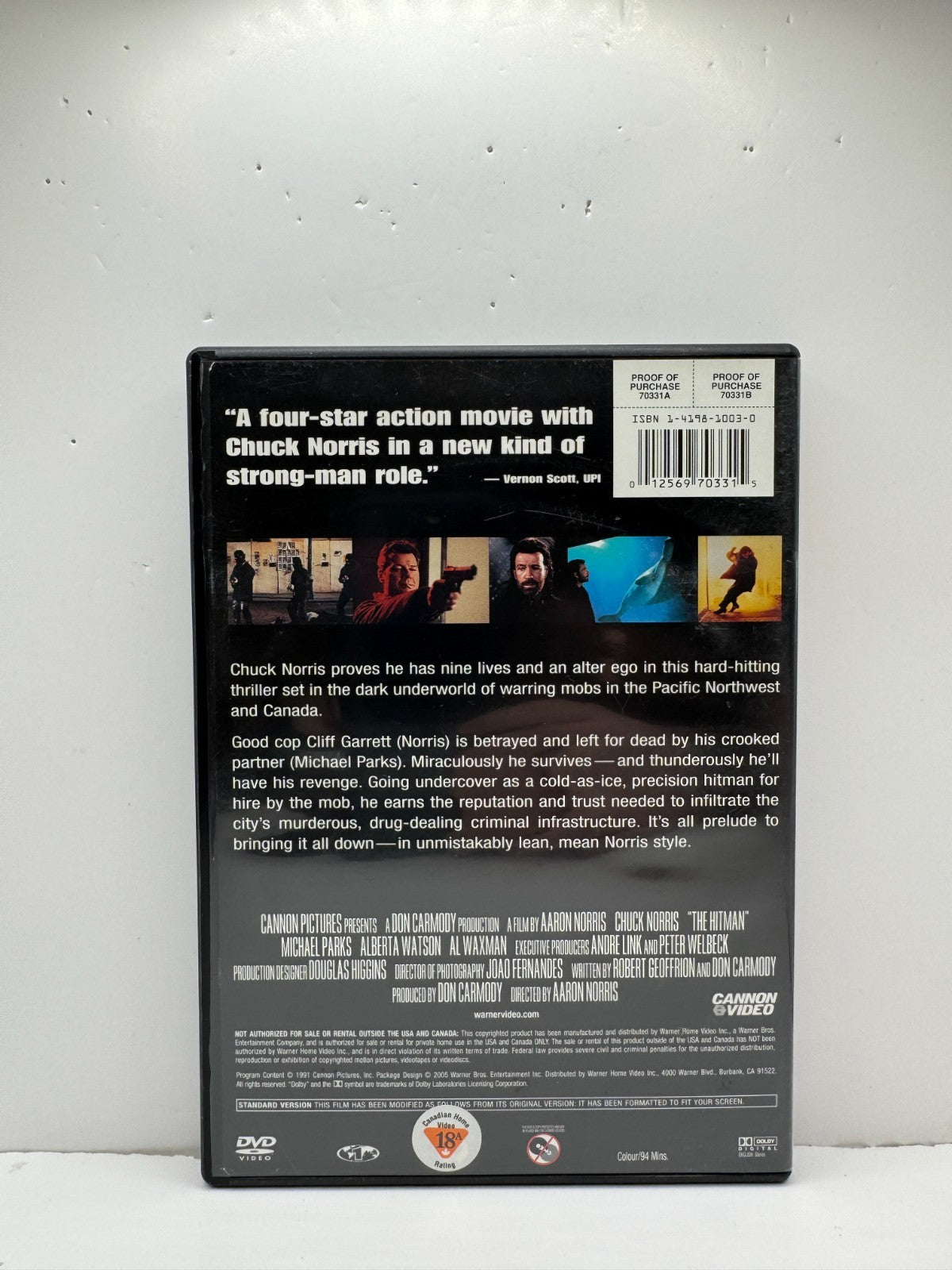 The Hitman (DVD) Chuck Norris Action