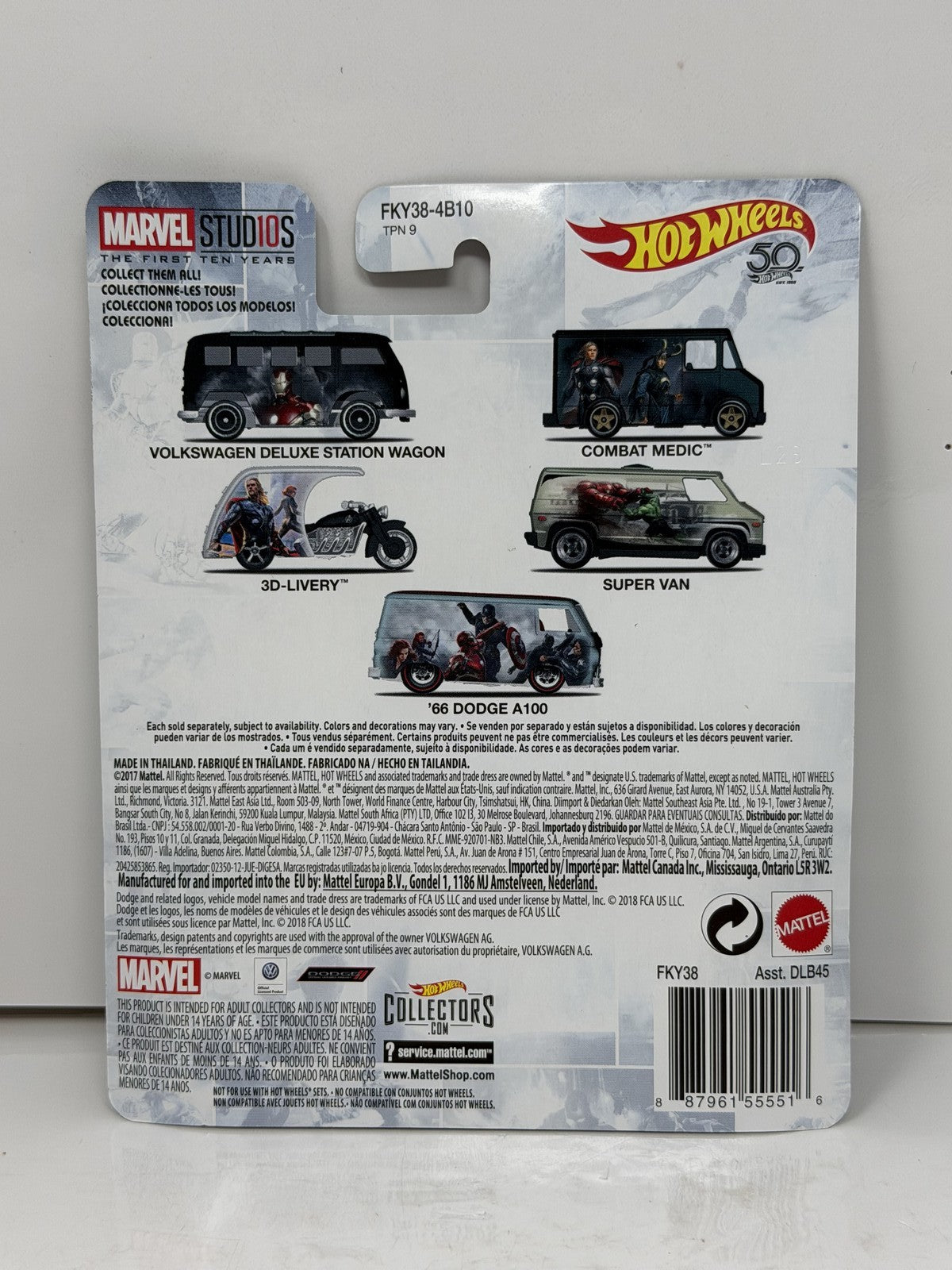 Hot Wheels Marvel Studios Thor Combat Medic 1:64 Diecast Real Riders
