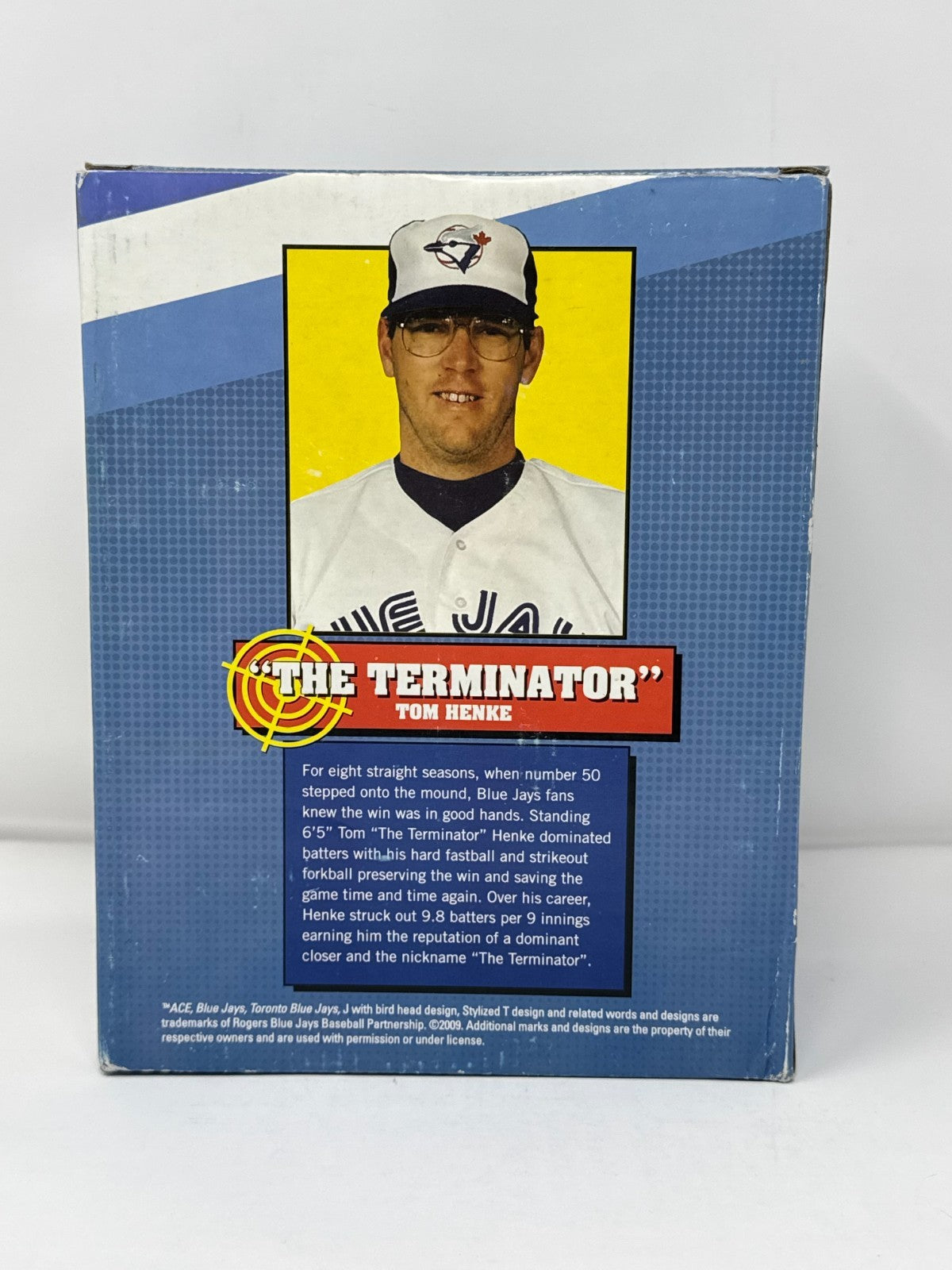 Bobble Dobbles MLB Toronto Blue Jays Tom Henke "The Terminator" 2009 Figurine