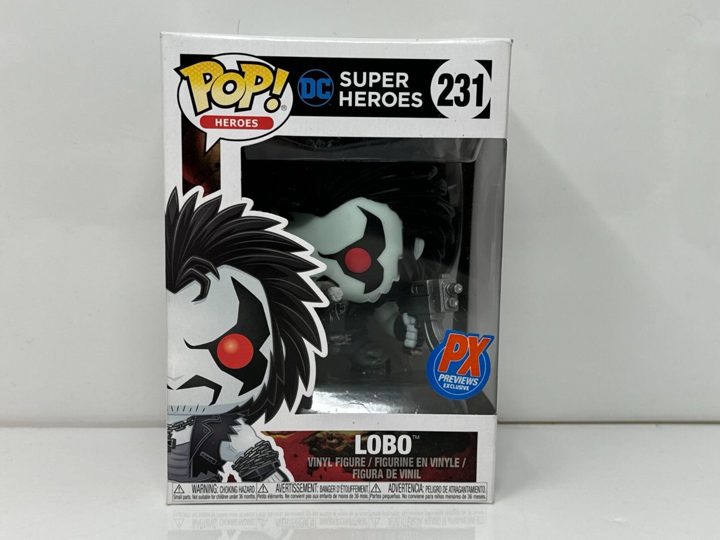 Funko Pop! Heroes DC Super Heroes #231 Lobo PX Previews Vinyl Figure