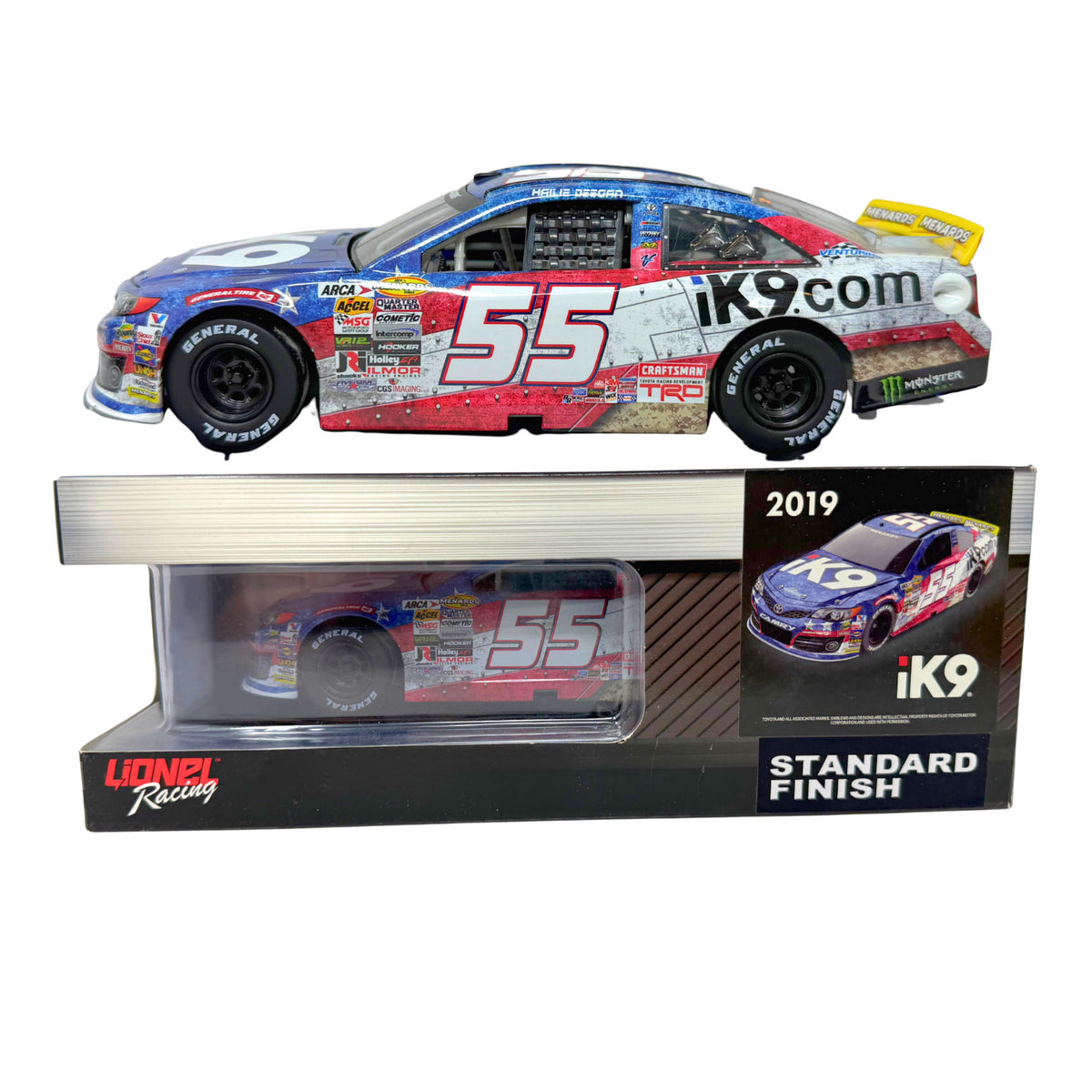 Lionel Nascar Hailie Deegan #55 iK9 2019 Toyota Camry 1:24 Diecast