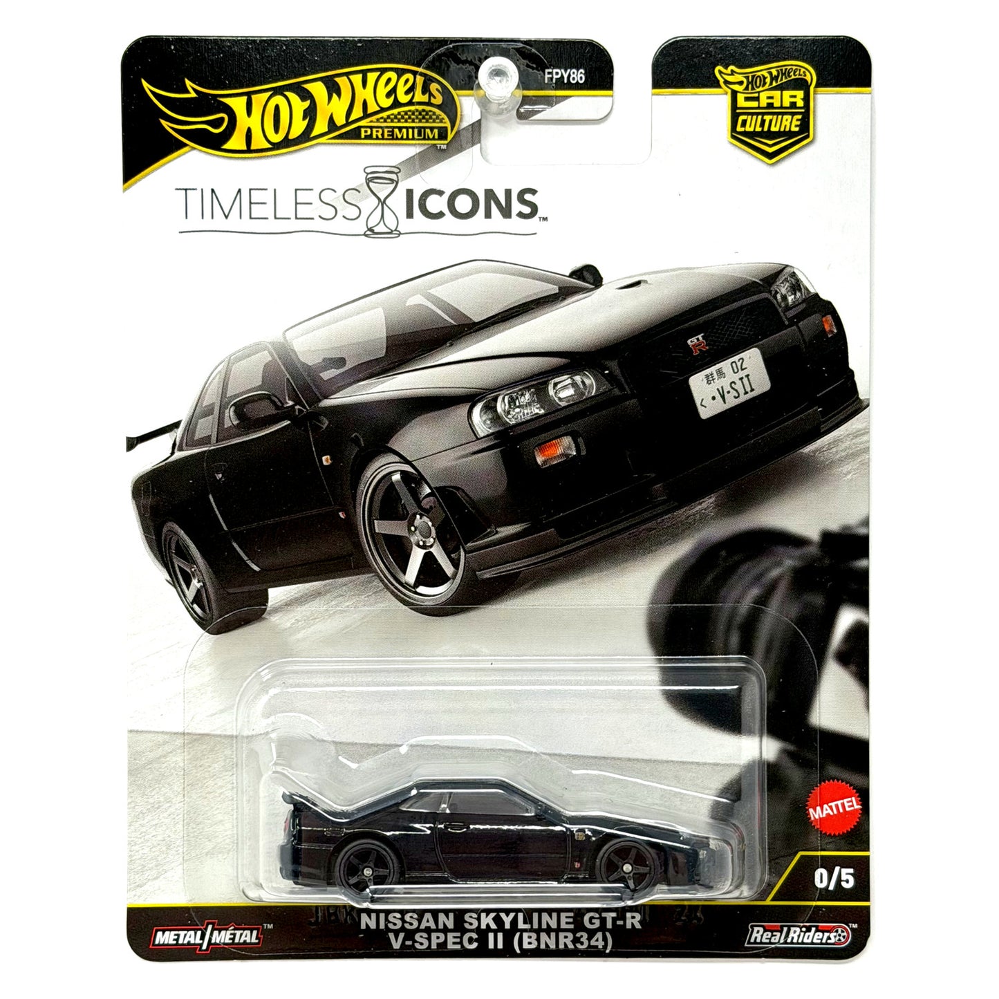 Hot Wheels Premium Timeless Icons Nissan Skyline GT-R V-Spec CHASE 1:64 Diecast