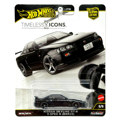 Hot Wheels Premium Timeless Icons Nissan Skyline GT-R V-Spec CHASE 1:64 Diecast
