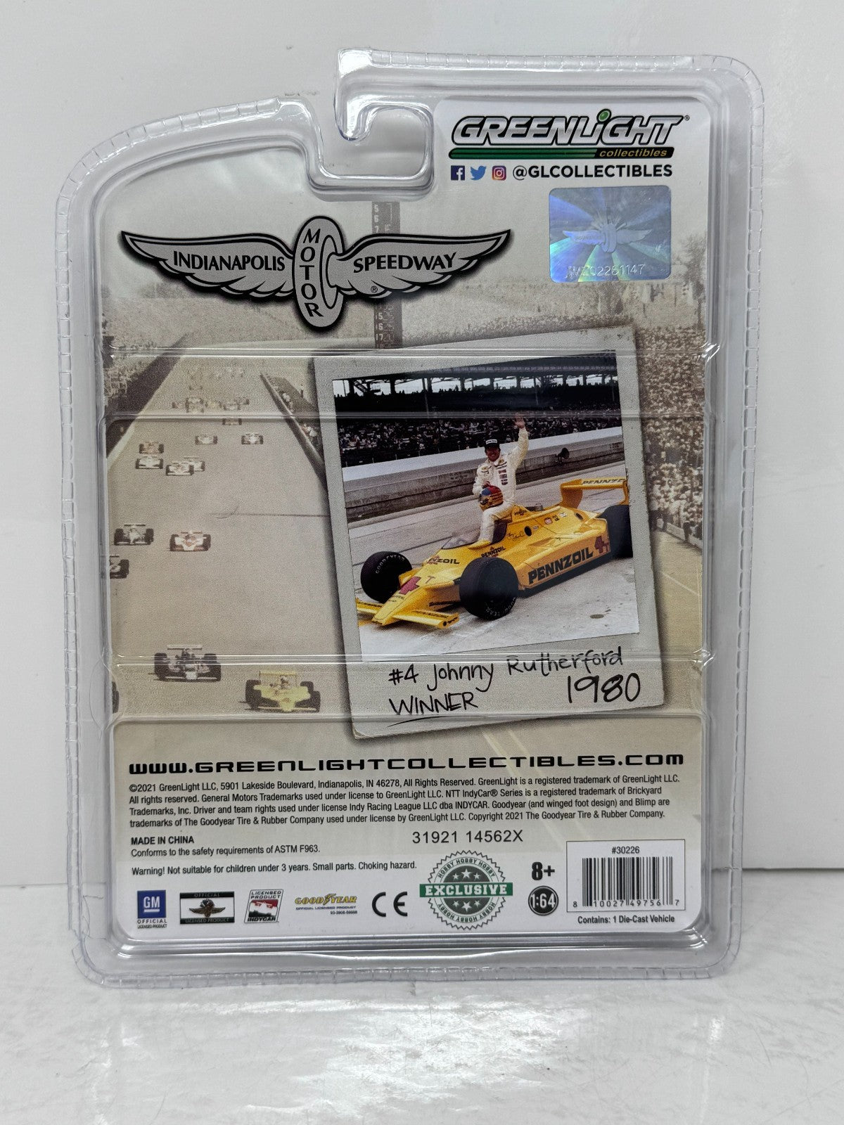 Greenlight Indianapolis Motor Speedway 1980 Pontiac Firebird T/A 1:64 Diecast