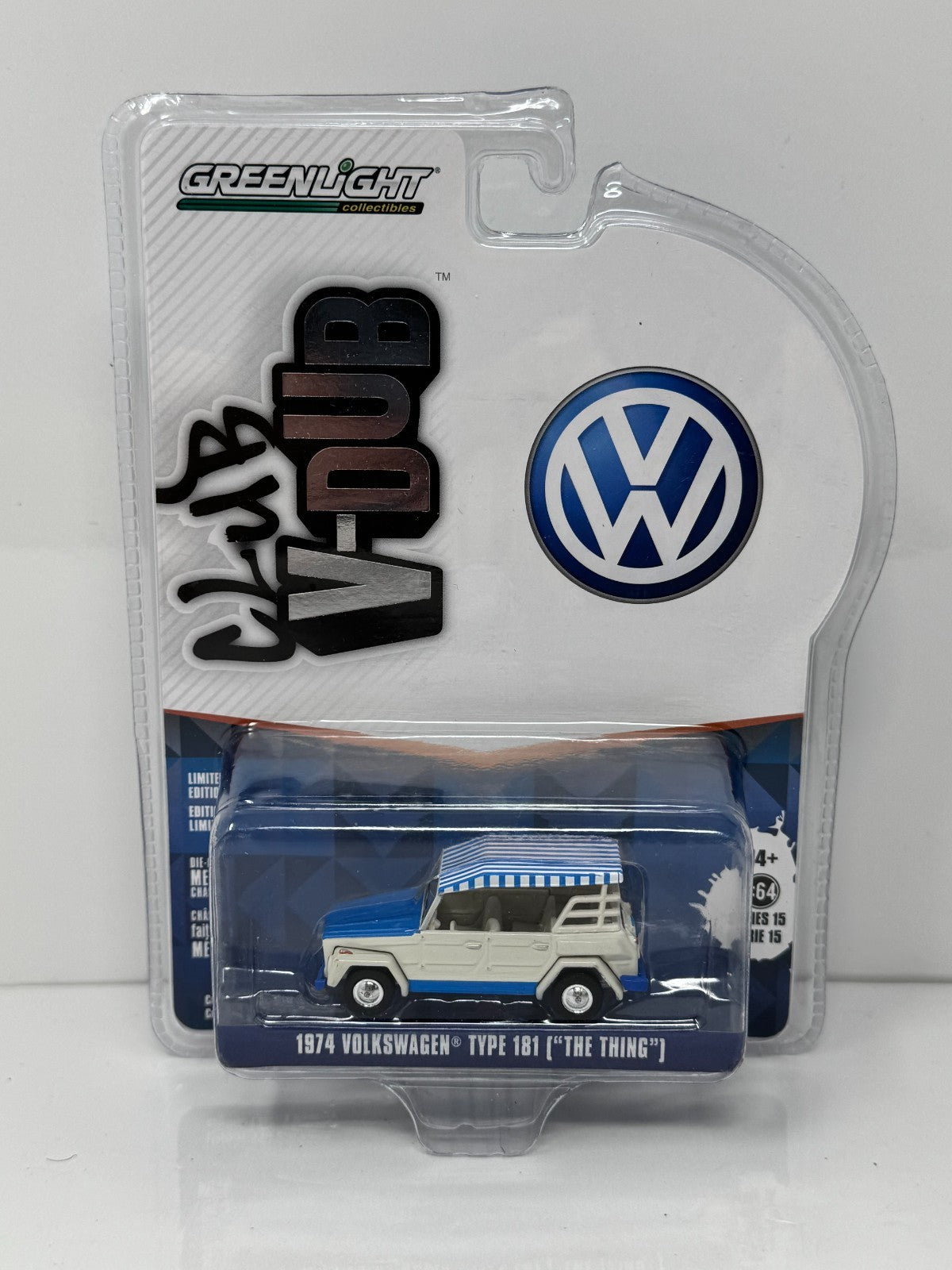 Greenlight Club V-Dub 1974 Volkswagen Type 181 The Thing 1:64 Diecast