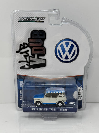 Greenlight Club V-Dub 1974 Volkswagen Type 181 The Thing 1:64 Diecast