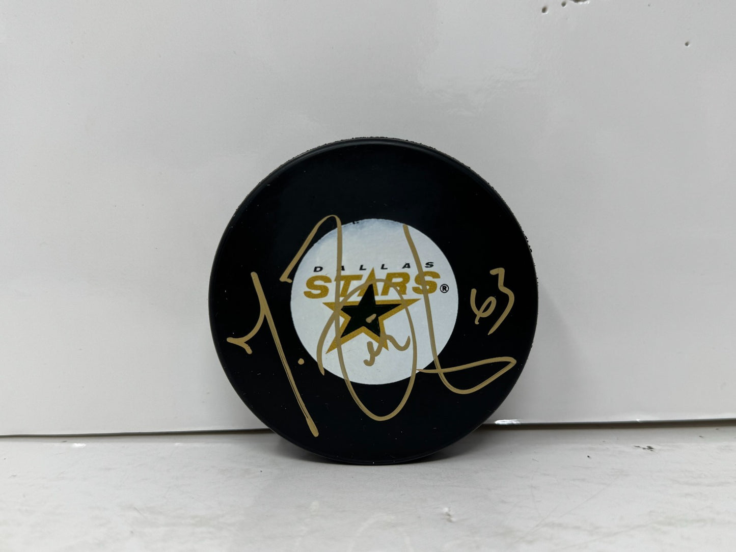 Mike Ribeiro Dallas Stars Signed NHL Autograph Puck Gold Auto