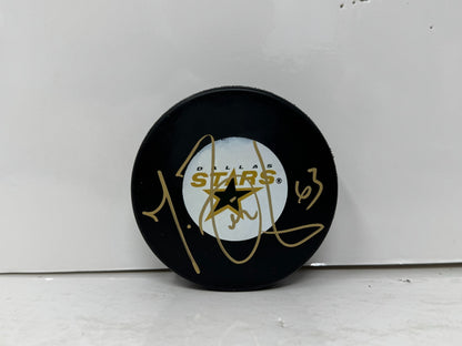 Mike Ribeiro Dallas Stars Signed NHL Autograph Puck Gold Auto