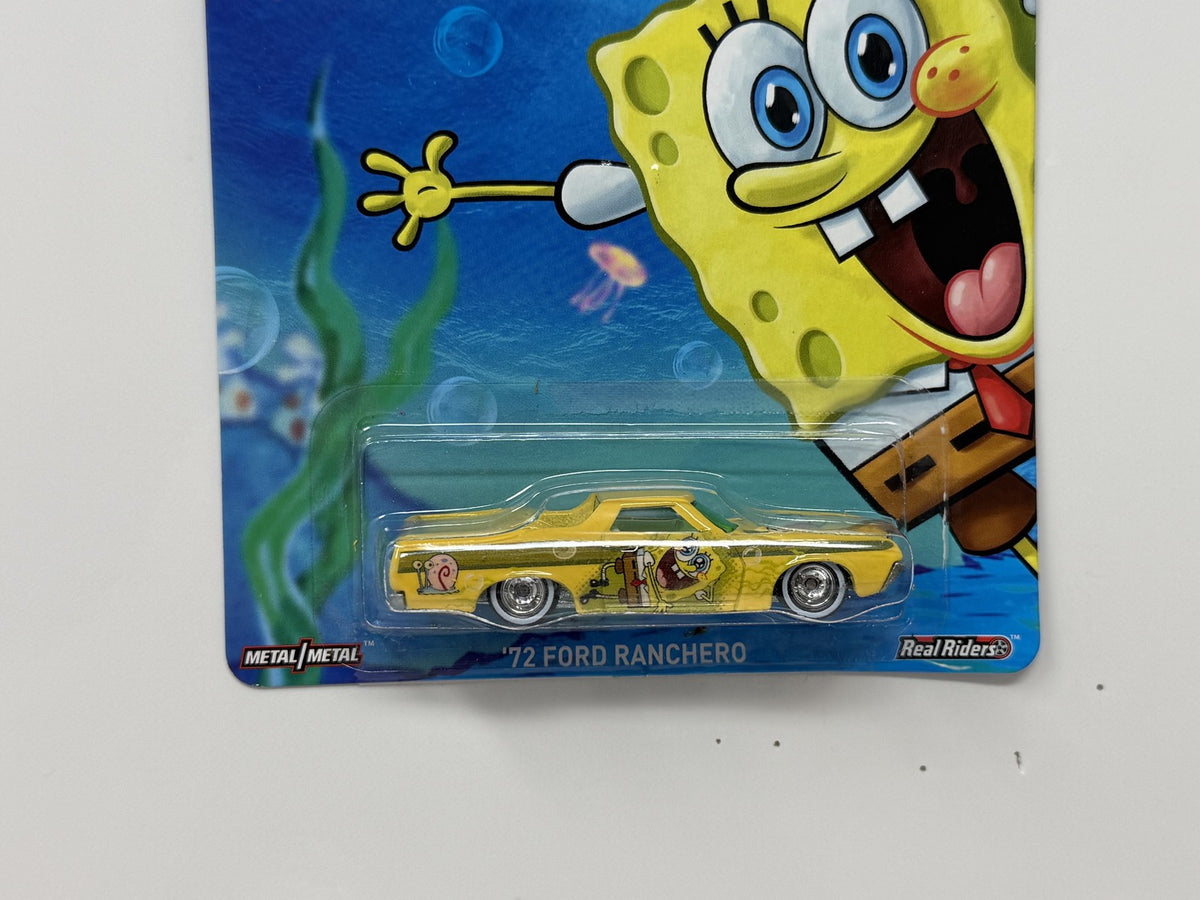Hot Wheels SpongeBob SquarePants 1972 Ford Ranchero 1:64 Diecast Real Riders