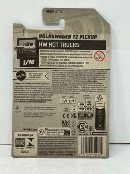 Hot Wheels HW Hot Trucks Volkswagen T2 Pickup Gray 1:64 Diecast