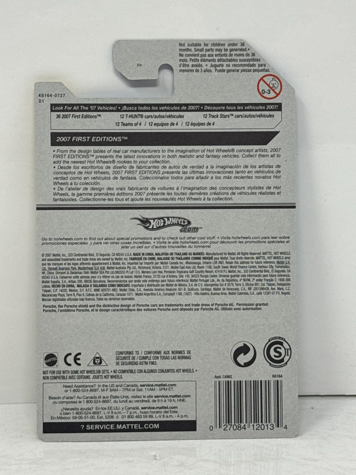 Hot Wheels First Editions Porsche Cayman 1:64 Diecast Yellow