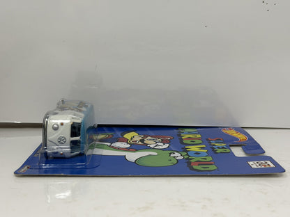 Hot Wheels Super Mario World Volkswagen T1 Panel Bus 1:64 Diecast Real Riders