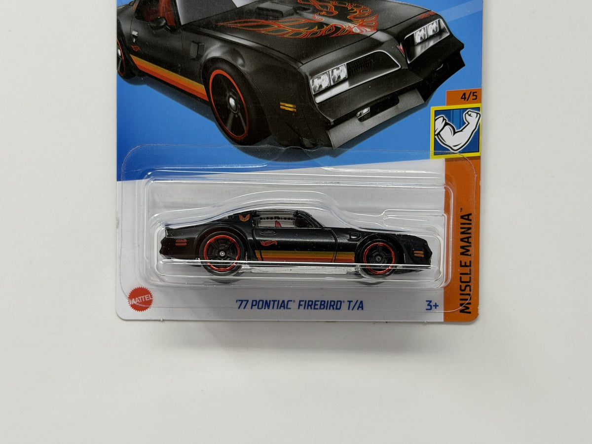Hot Wheels Muscle Mania 1977 Pontiac Firebird T/A 1:64 Diecast Black