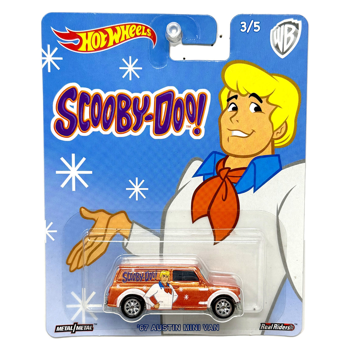 Hot Wheels Scooby-Doo 1967 Austin Mini Van 1:64 Diecast Real Riders