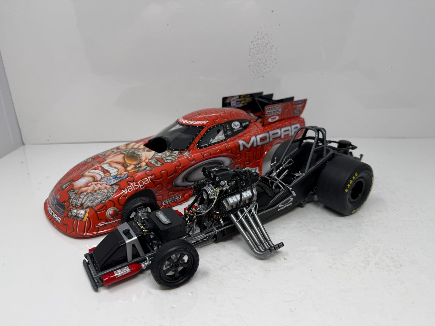 Milestone Gary Scelzi NHRA Mopar Oakley Dodge Charger Funny Car 1:16 Scale