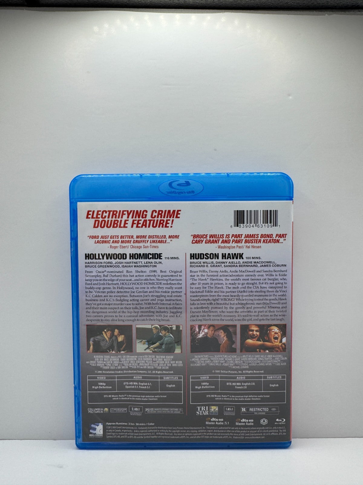 Hollywood Homicide Hudson Hawk (Blu-ray) Movie Collection