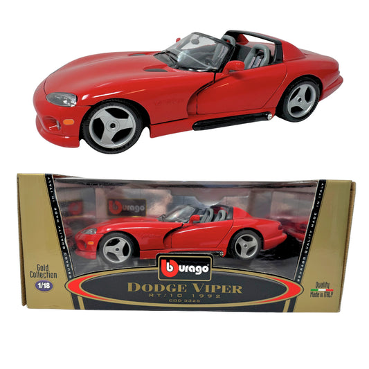 Bburago 1992 Dodge Viper RT/10 1:18 Diecast Gold Collection