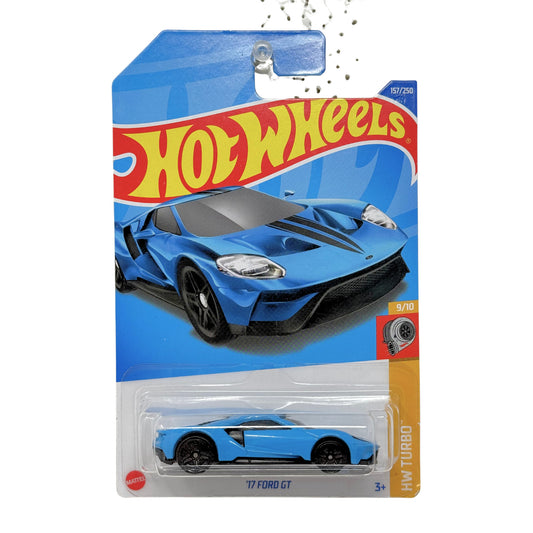 Hot Wheels Turbo 2017 Ford GT 1:64 Diecast Blue