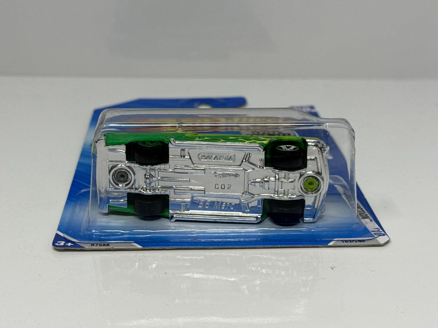 Hot Wheels Hot Auction 1956 Merc 1:64 Diecast Factory Sealed Green