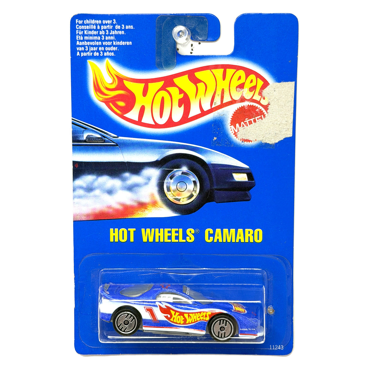 Hot Wheels Chevrolet Camaro Race Car 1:64 Diecast Blue