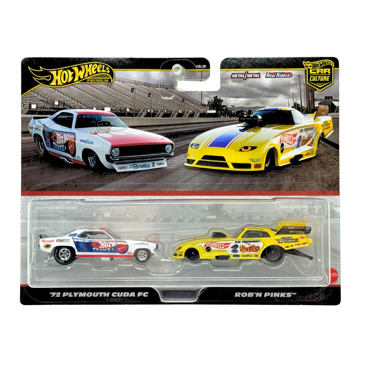 Hot Wheels Premium Car Culture 1972 Plymouth Cuda Rob’n Pinks 2-Pack 164 Diecast