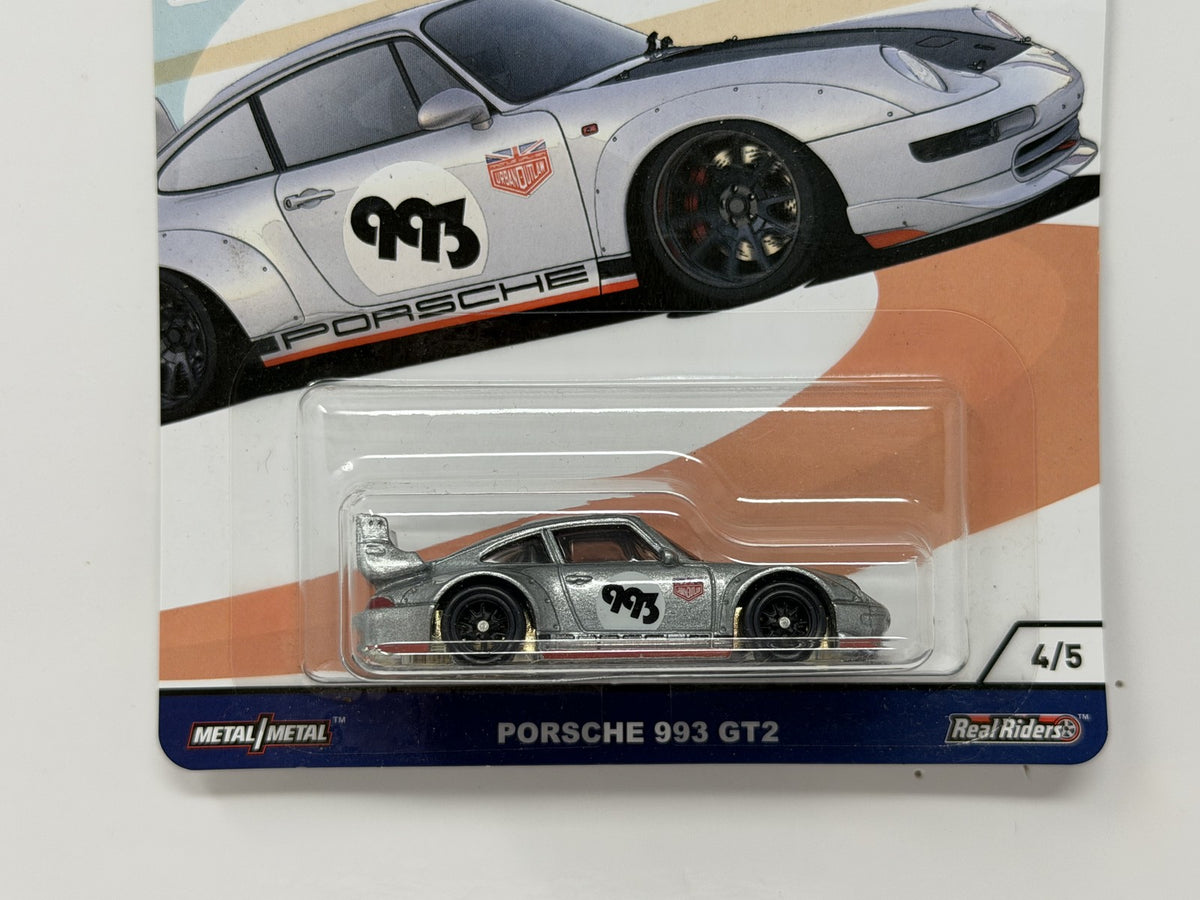 Hot Wheels Euro Speed Porsche 993 GT2 1:64 Diecast Real Riders