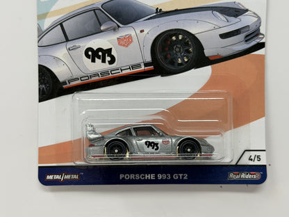 Hot Wheels Euro Speed Porsche 993 GT2 1:64 Diecast Real Riders