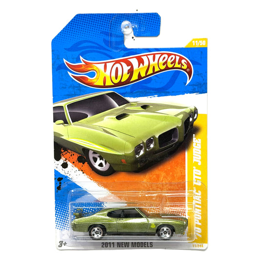 Hot Wheels 2011 New Models 1970 Pontiac GTO Judge 1:64 Diecast Green