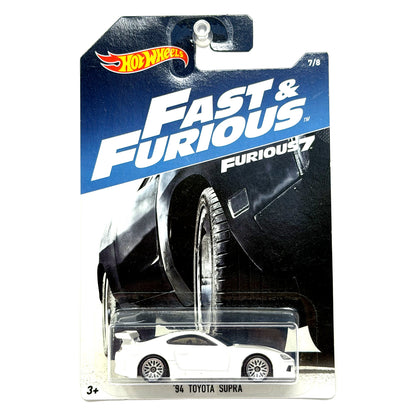 Hot Wheels Fast & Furious 7 1994 Toyota Supra 1:64 Diecast White