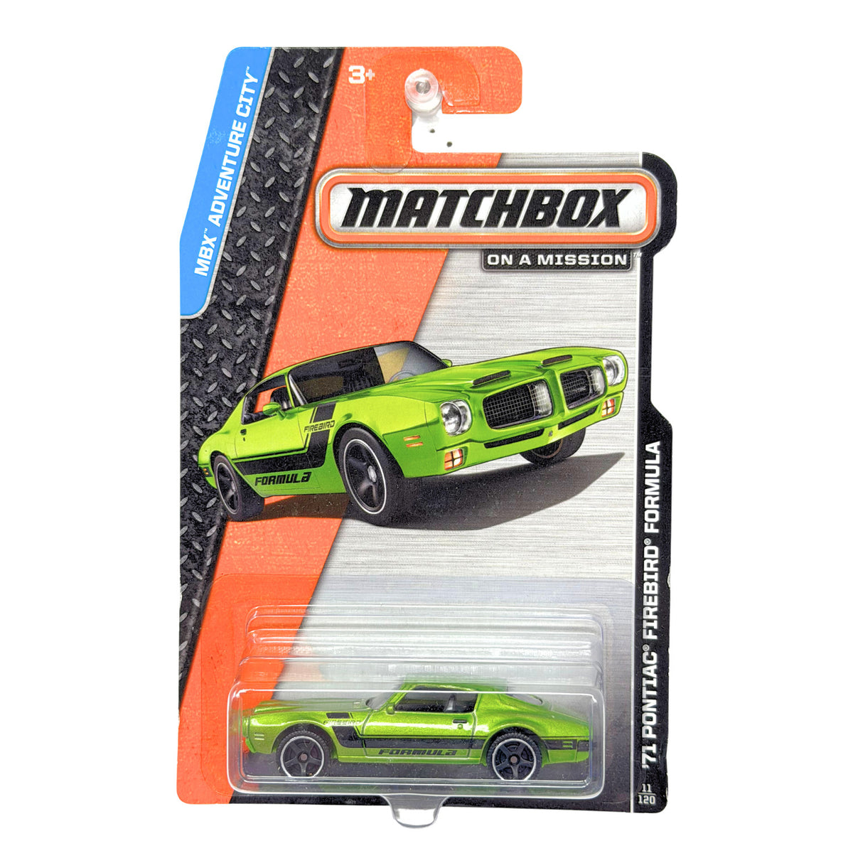 Matchbox Adventure City 1971 Pontiac Firebird Formula 1:64 Diecast Green