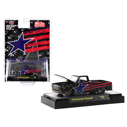 M2 Machines Stars & Stripes 1979 Chevrolet Silverado MiJo Exclusive 1:64 Diecast