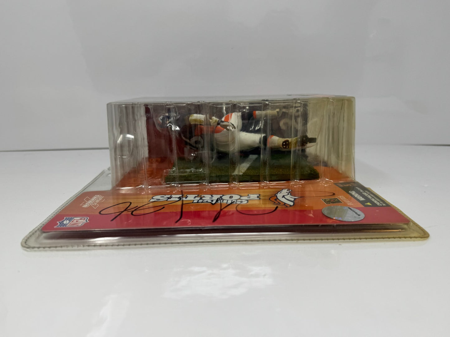 McFarlane NFL Clinton Portis Denver Broncos Figure Autographed Frozen Pond COA