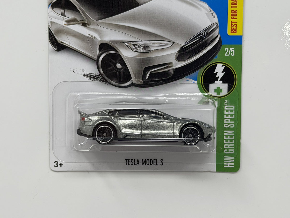 Hot Wheels ZAMAC HW Green Speed Tesla Model S 1:64 Diecast