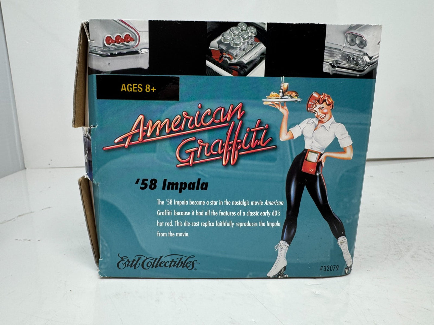 Ertl American Muscle 1958 Chevrolet Impala American Graffiti 1:18 Diecast