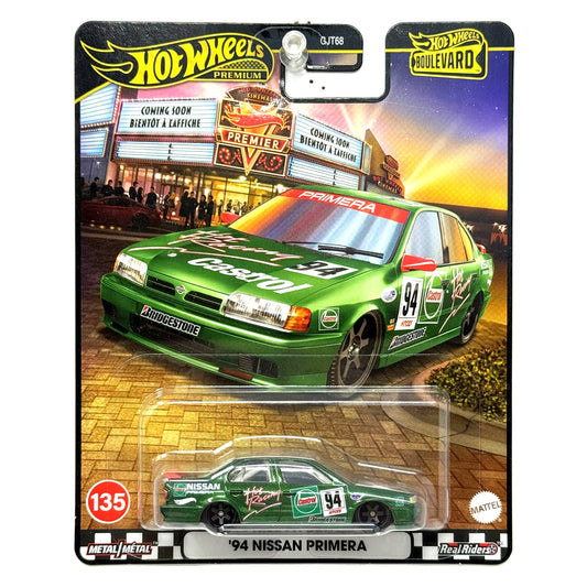 Hot Wheels Premium Boulevard #135 1994 Nissan Primera 1:64 Diecast