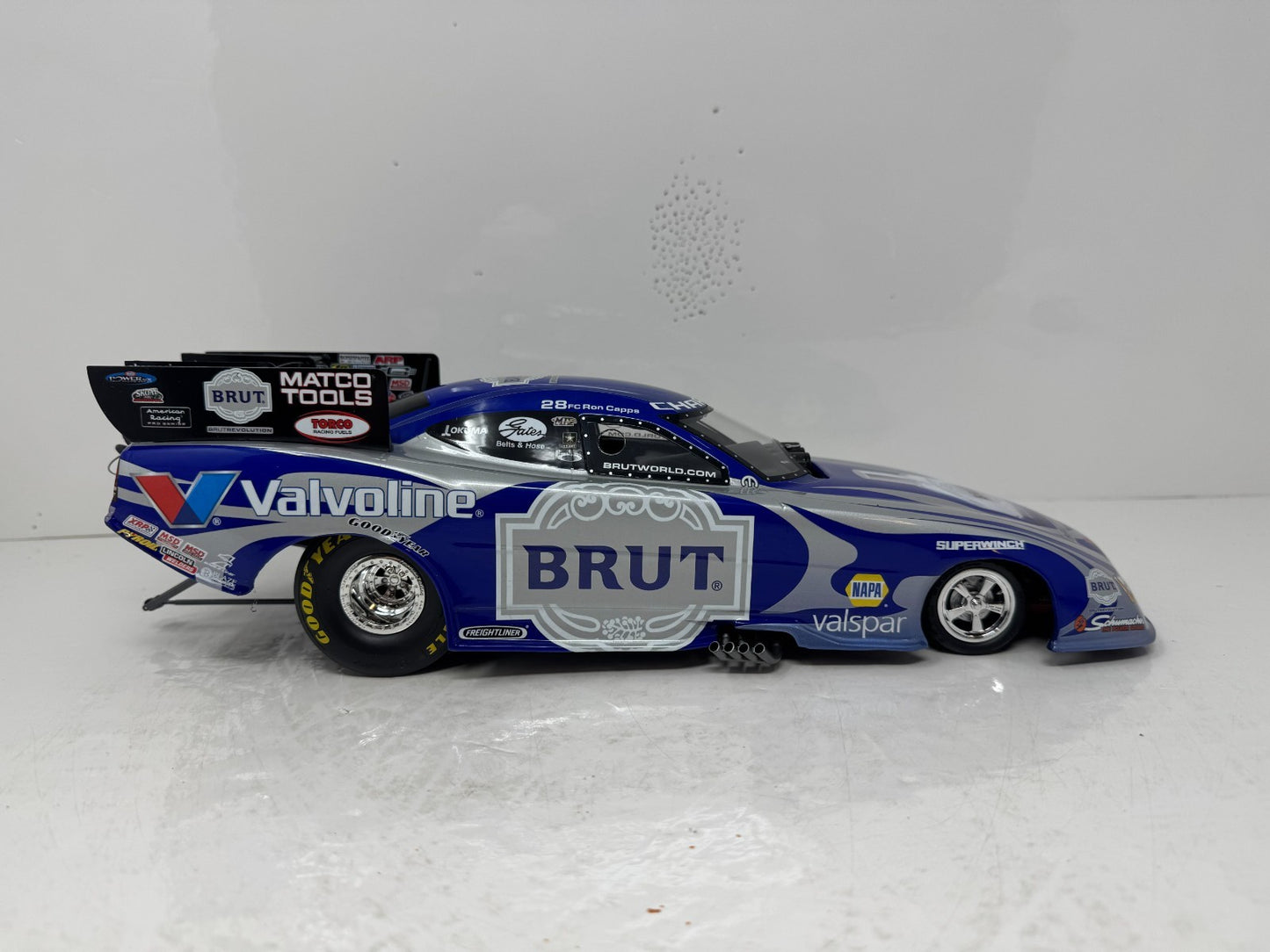Milestone Ron Capps NHRA Brut Revolution Dodge Charger Funny Car 1:16 Scale