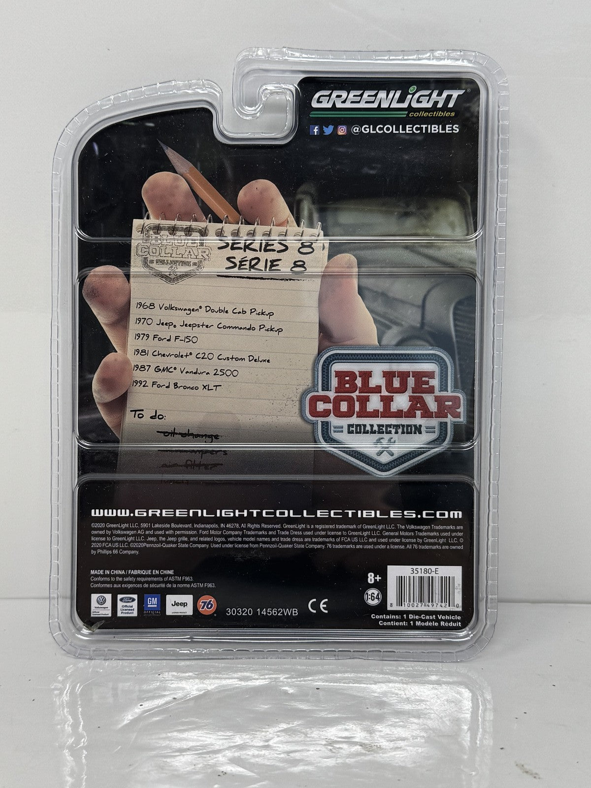 GreenLight Blue Collar Collection 1987 GMC Vandura 2500 Union 76 1:64 Diecast